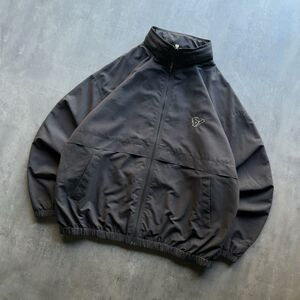 Y2K Reebok Golf Houston Texans Jacket Mens L Black Windbreaker Hooded NFL